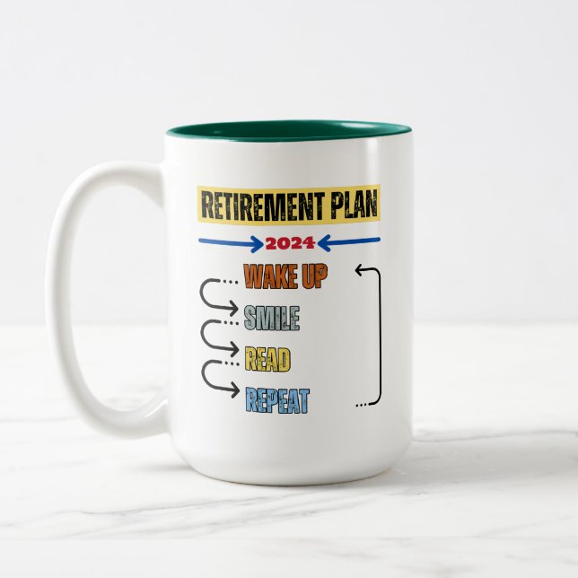Reading - Retirement Plan 2024 Mug (Left)