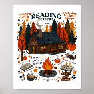 Reading Retreat Ghost Read More Books Funny Hallow Poster
