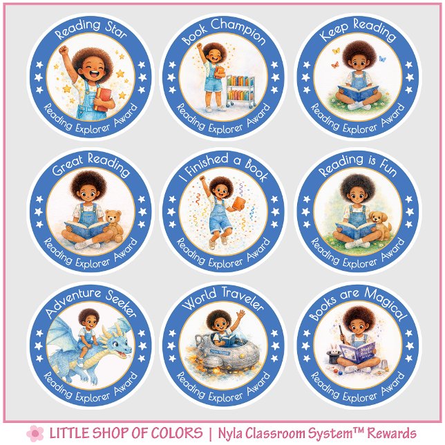 Reading Reward for Kids Teacher Classroom Award (Creator Uploaded)