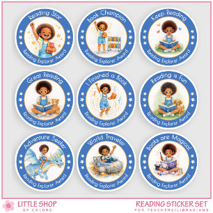 Reading Reward Sticker Set for Teachers