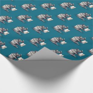 Reading Rhinoceros loves books Wrapping Paper