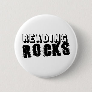 Reading Rocks 6 Cm Round Badge