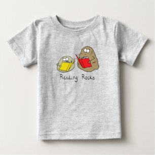 Reading Rocks Funny Book Lover  Baby T-Shirt