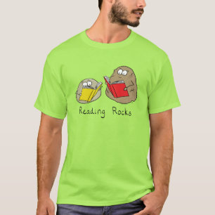 Reading Rocks Funny Book T-Shirt