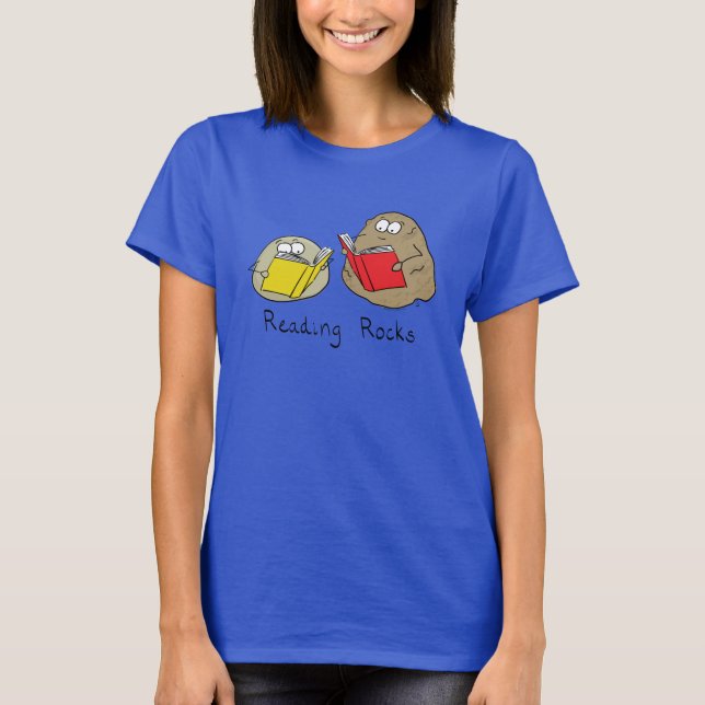 Reading Rocks Funny Book Women's T-Shirt (Front)