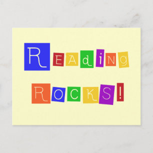 Reading Rocks Tshirts and Gifts Postcard