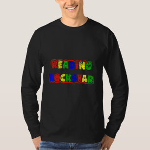 Reading Rockstar Kids Cool Monster Letters Readin T-Shirt