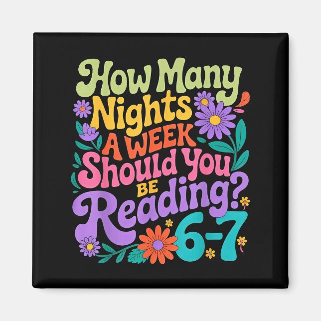 Reading Six Seven Meme Book Lover 67 Teacher 6 7  Magnet (Front)
