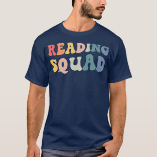 Reading Squad Vintage Retro Book Lover Librarian M T-Shirt