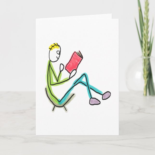 Reading Stickman Card (Front)