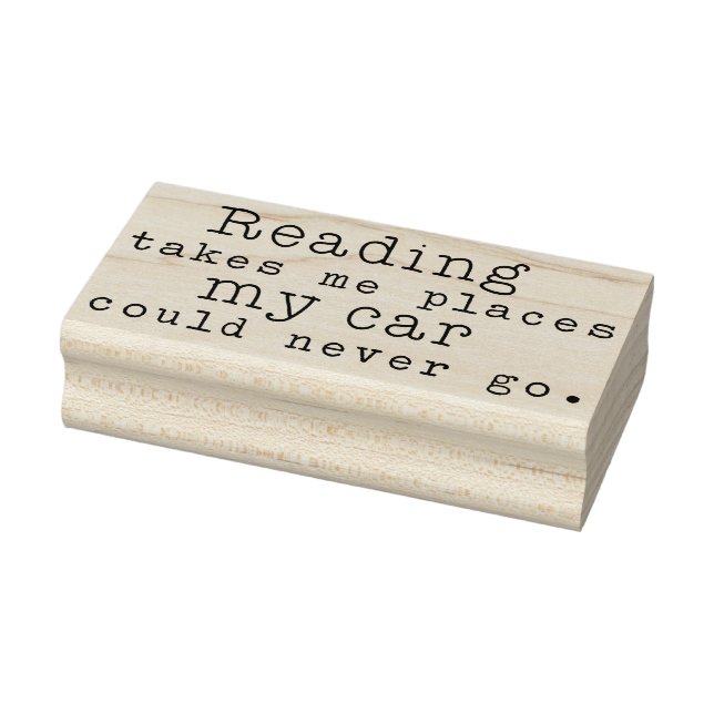Reading Takes Me Places Rubber Stamp (Stamp)