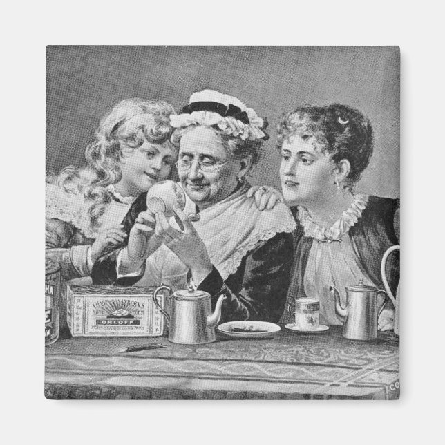 Reading Tea Leaves  Magnet (Front)