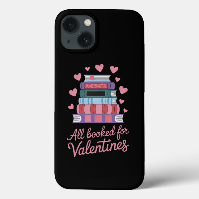 Reading Teacher All Booked for Valentine's Day Case-Mate iPhone Case (Back)