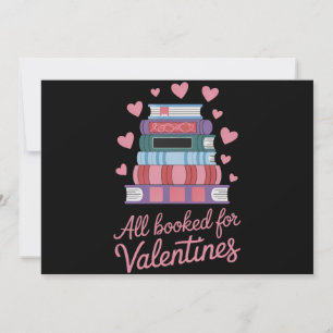 Reading Teacher All Booked for Valentine's Day Holiday Card
