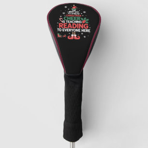 Reading Teacher Christmas Elf Xmas Cheer  Golf Head Cover