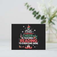 Reading Teacher Christmas Elf Xmas Cheer