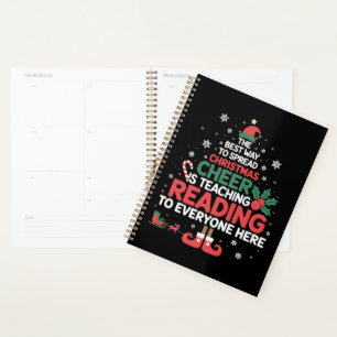 Reading Teacher Christmas Elf Xmas Cheer Planner