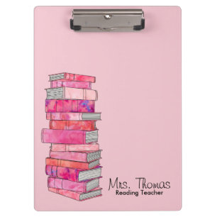 Reading Teacher Clipboard (Pink)