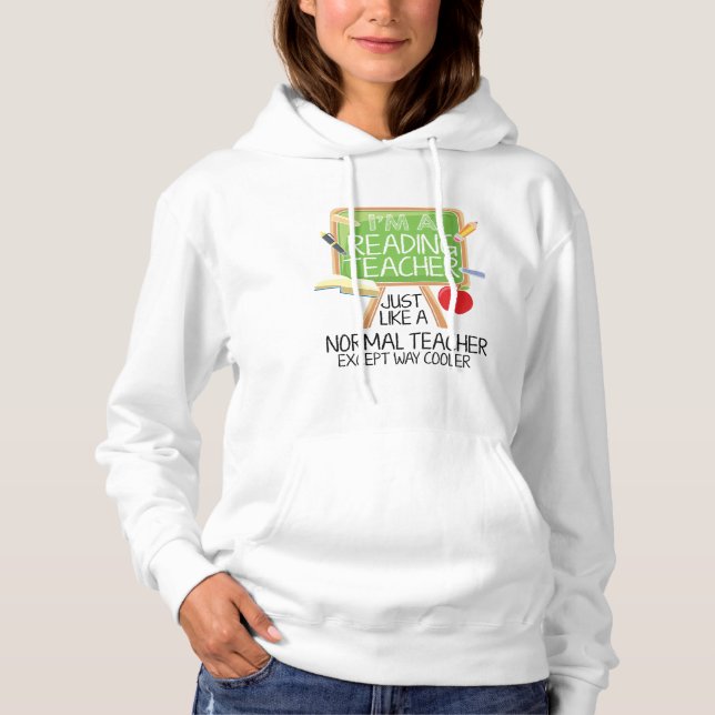 Reading Teacher  Hoodie (Front)
