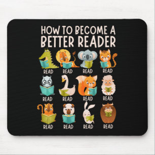 Reading Teacher How To Become A Better Reader Book Mouse Mat