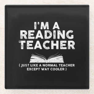 Reading Teacher - I'm A Reading Teacher Glass Coaster
