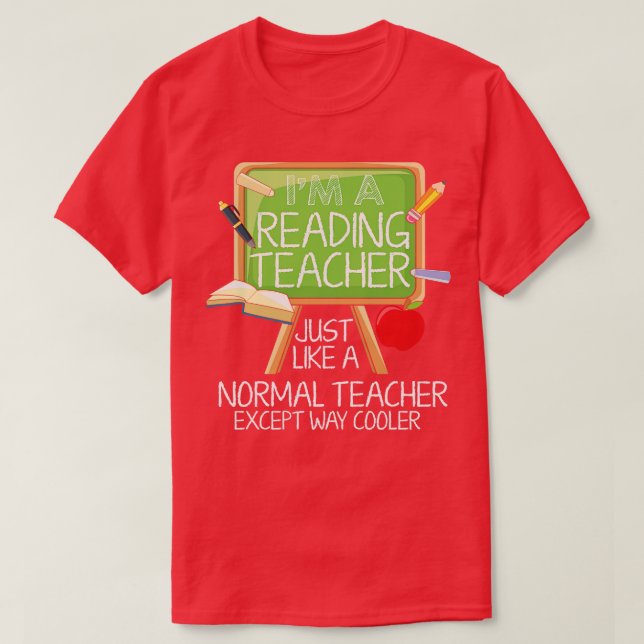 Reading Teacher Im A Reading Teacher T-Shirt (Design Front)