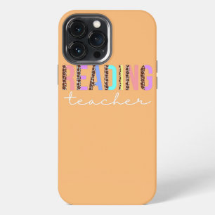Reading Teacher Leopard Appreciation For Women iPhone 13 Pro Max Case