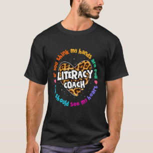 Reading Teacher Leopard Specialist Literacy Coach T-Shirt