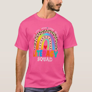 Reading Teacher Specialist Literacy Squad Crew Leo T-Shirt
