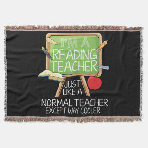 Reading Teacher Throw Blanket
