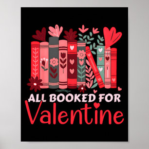 Reading Teacher Valentines Day All Booked For Val  Poster