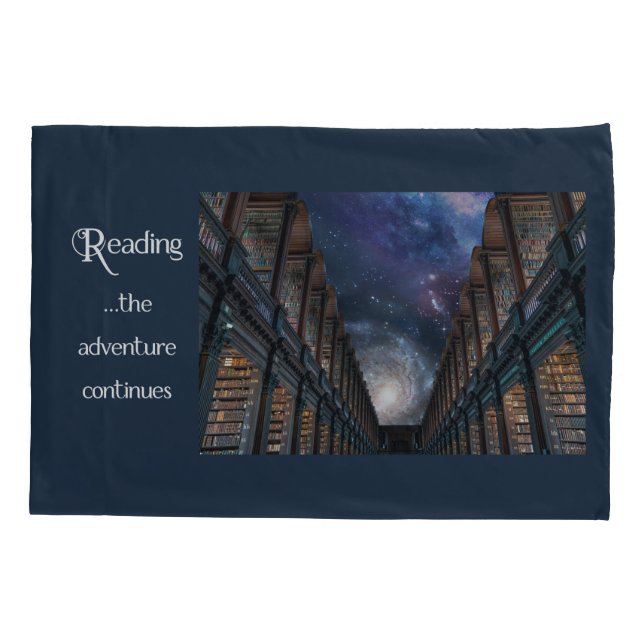 Reading …the Adventure Continues Pillowcase (Back)