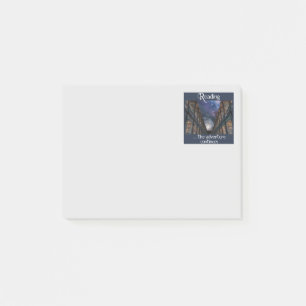 Reading … the adventure continues post-it notes