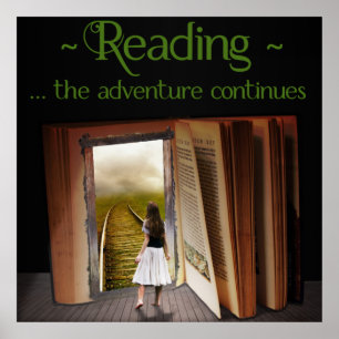 Reading, the adventure continues poster