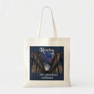 Reading …the Adventure Continues Tote Bag