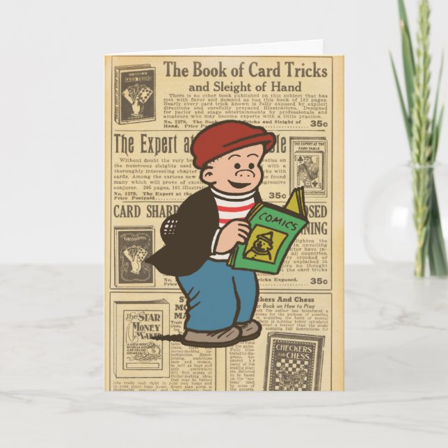 "Reading the Comics" Note Card (Front)