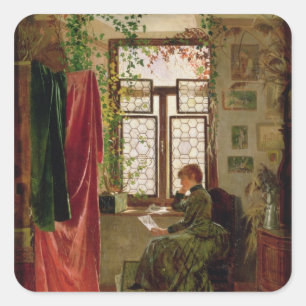 Reading the letter square sticker