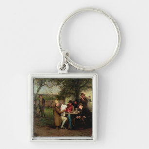 Reading the News Key Ring