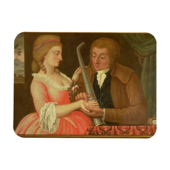 Reading the Palm (oil on canvas) Magnet (Horizontal)