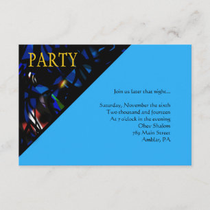 READING THE TORAH Bar Bat Mitzvah Party Card