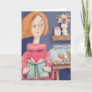 Reading to Ishmael Greeting Card