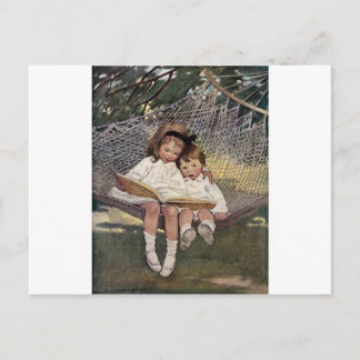 Reading To My Little Brother Postcard