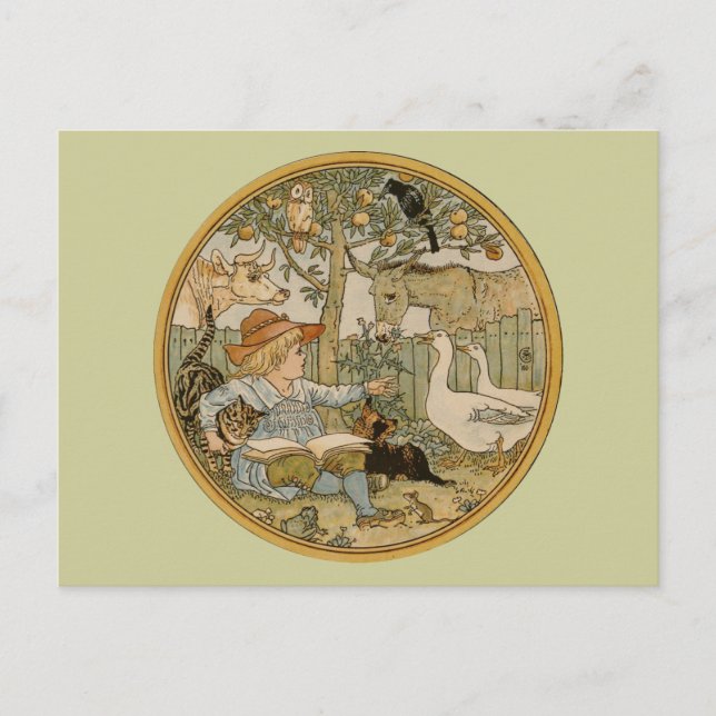 Reading to the Animals Postcard (Front)