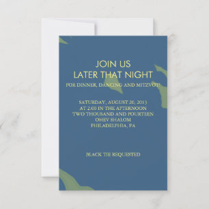 READING TORAH Bar Mitzvah Invitation