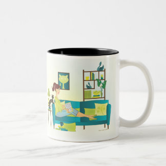 Reading Two-Tone Coffee Mug