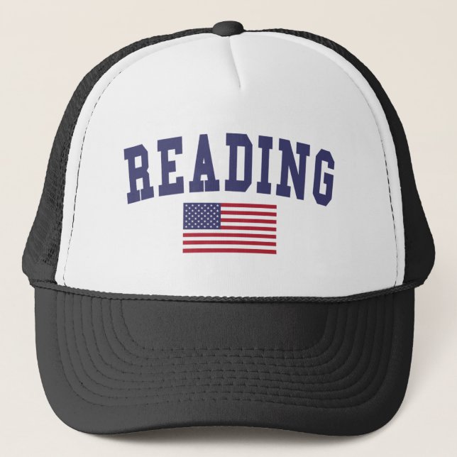 Reading US Flag Trucker Hat (Front)