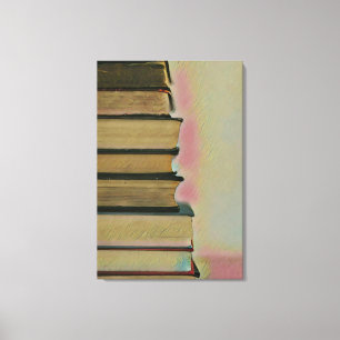 Reading wall decals canvas print