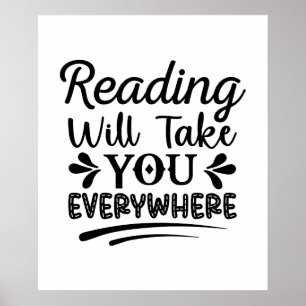 Reading will take you everywhere poster