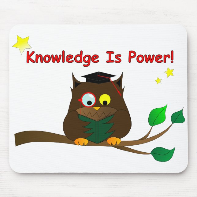 Reading Wise Owl Mouse Mat (Front)