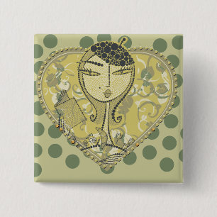 Reading's The Fashion Tshirts and Gifts 15 Cm Square Badge